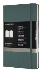 Moleskine Professional Notebook. Large. Forest Green. Hard Cover (5 x 8.25)