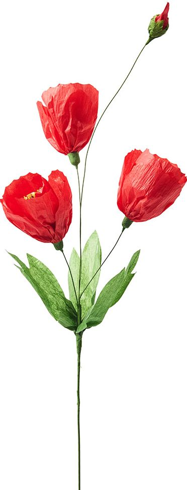 Red Multi Bloom Paper Flower - Image 2