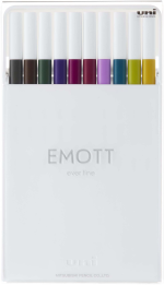 EMOTT FINELINE PEN SET 10PC VINTAGE