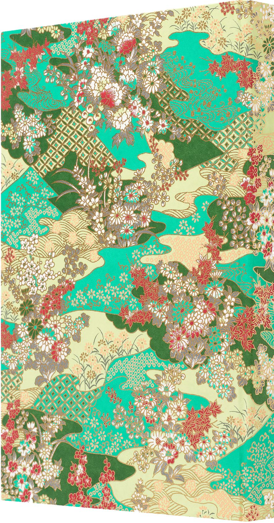 Turquoise Floral Heritage Notebook - Image 2