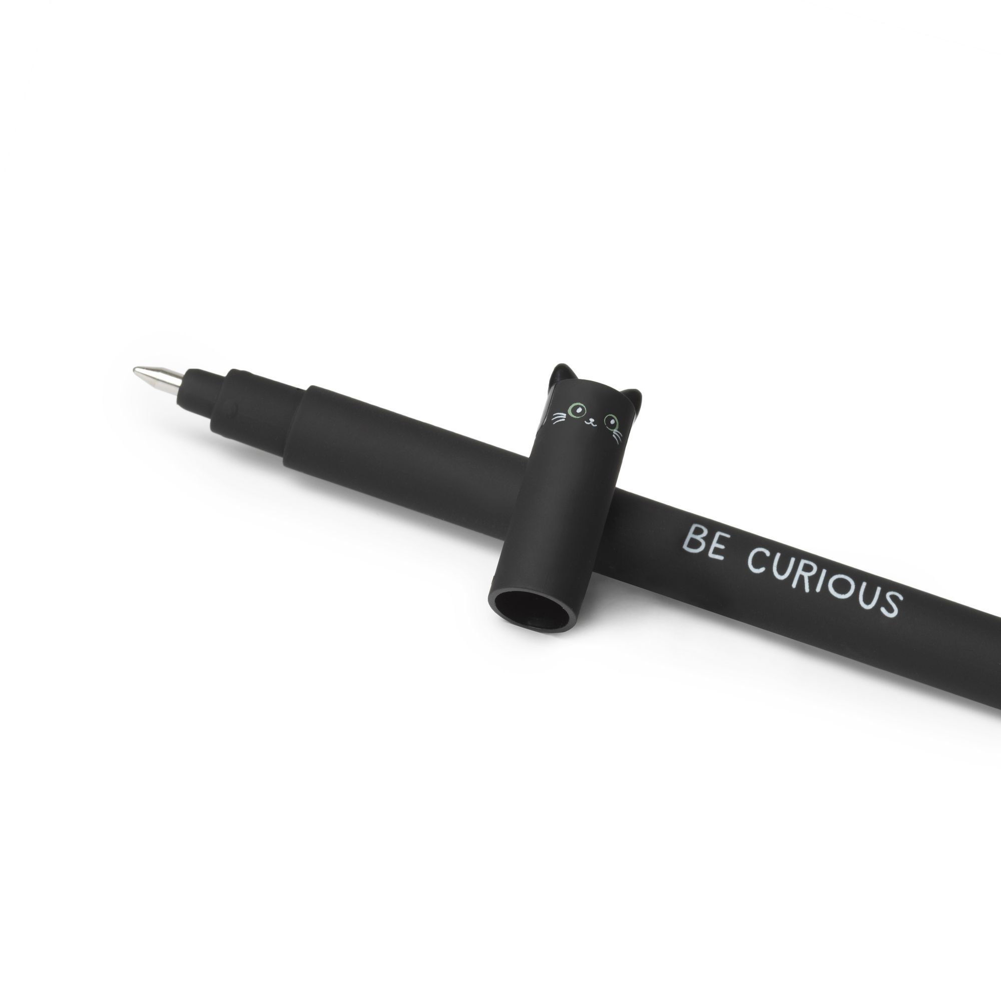 Black Kitty Erasable Gel Pen - Black Ink - Image 2