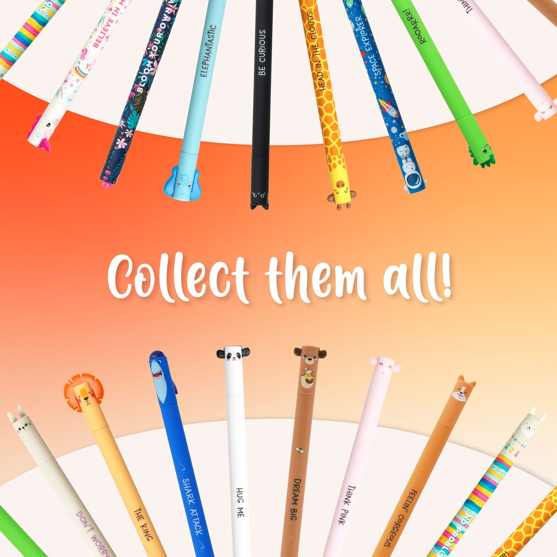 Giraffe Erasable Gel Pen - Black Ink - Image 4