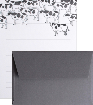 Ah La La Letter Set Cows