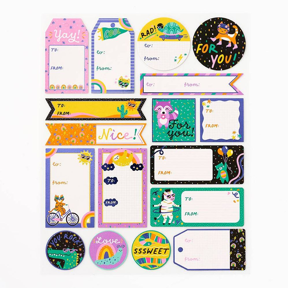 Rad Critters Adhesive Gift Tags - Image 2