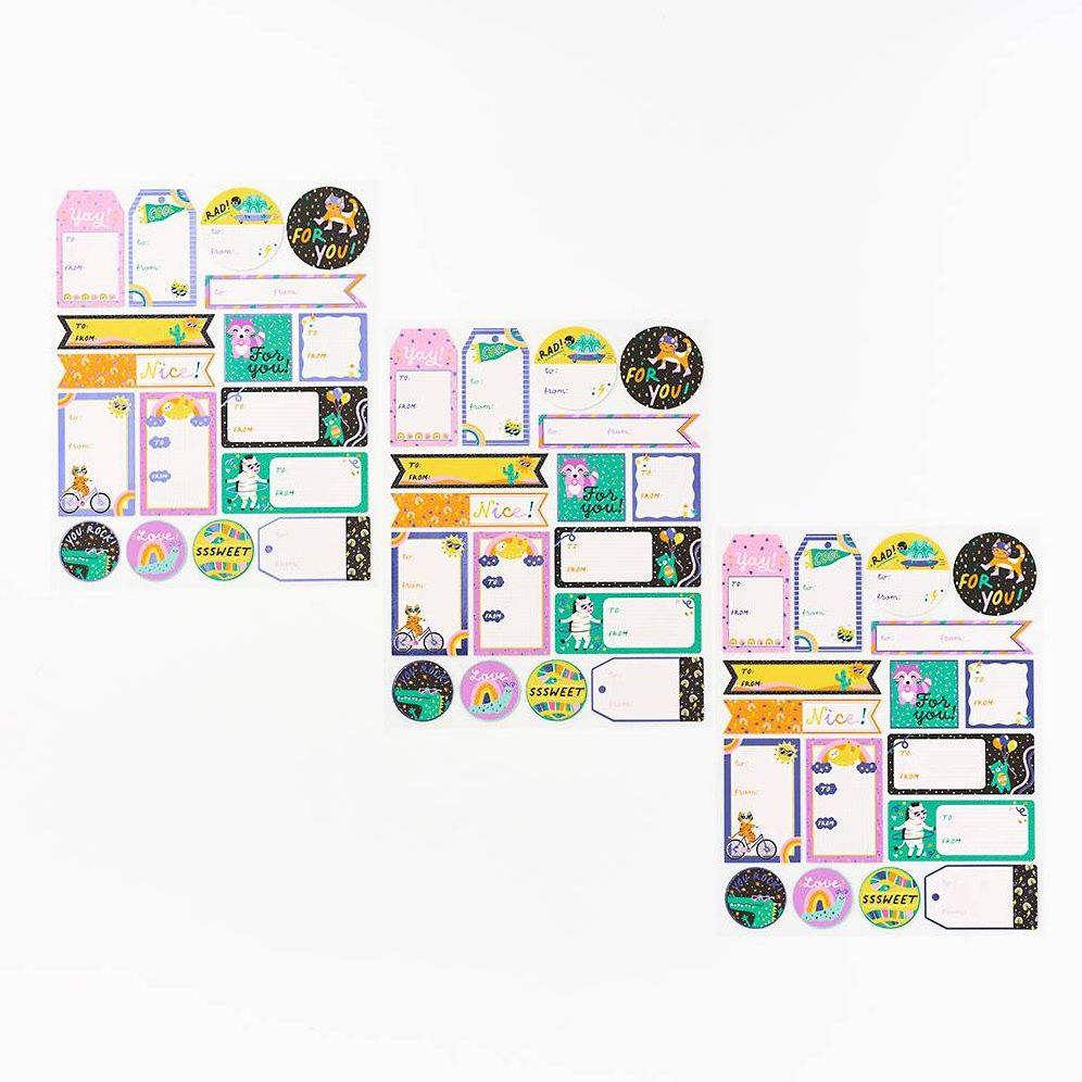 Rad Critters Adhesive Gift Tags - Image 3