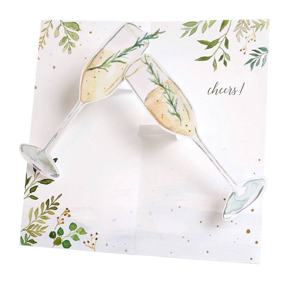 Cheers Popup Wedding Card - Image 2