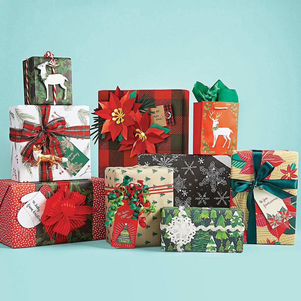 Green Glitter Tree Wrapping Paper - Image 2