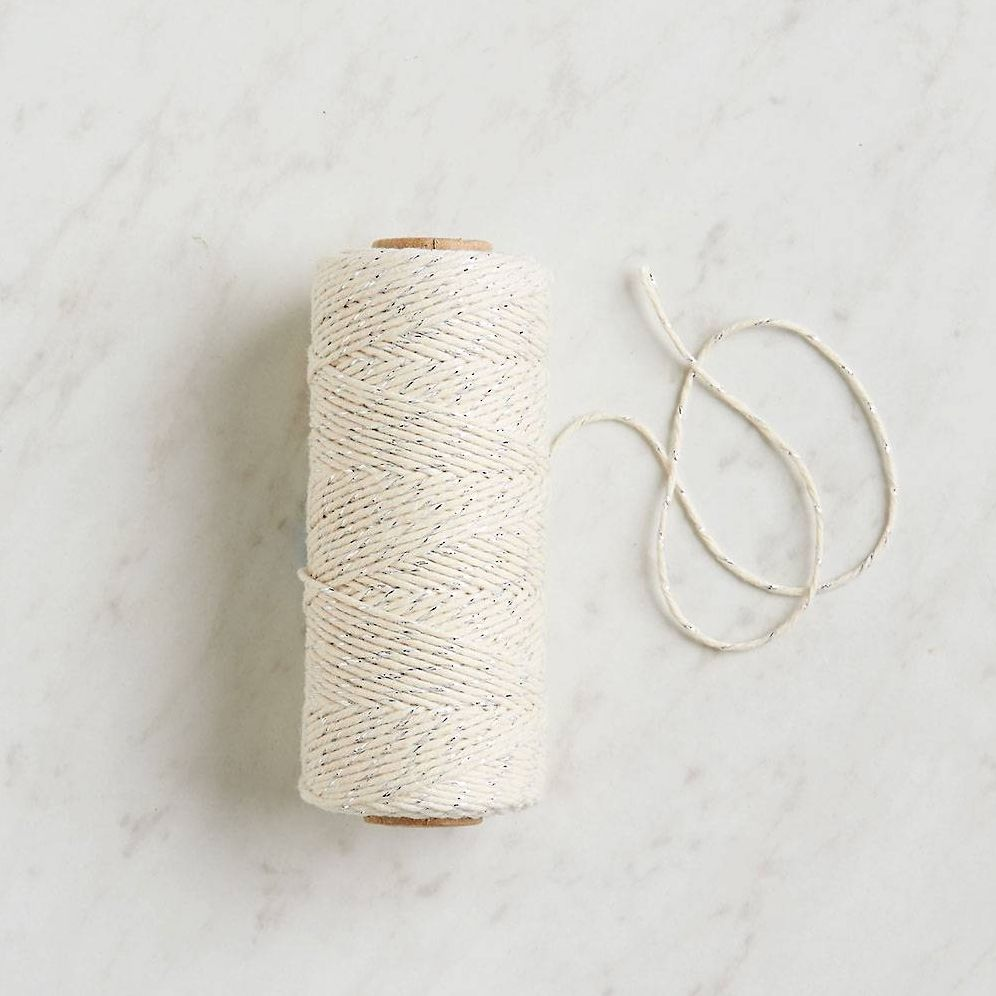 Silver Metallic Natural Twine Spool - Image 2