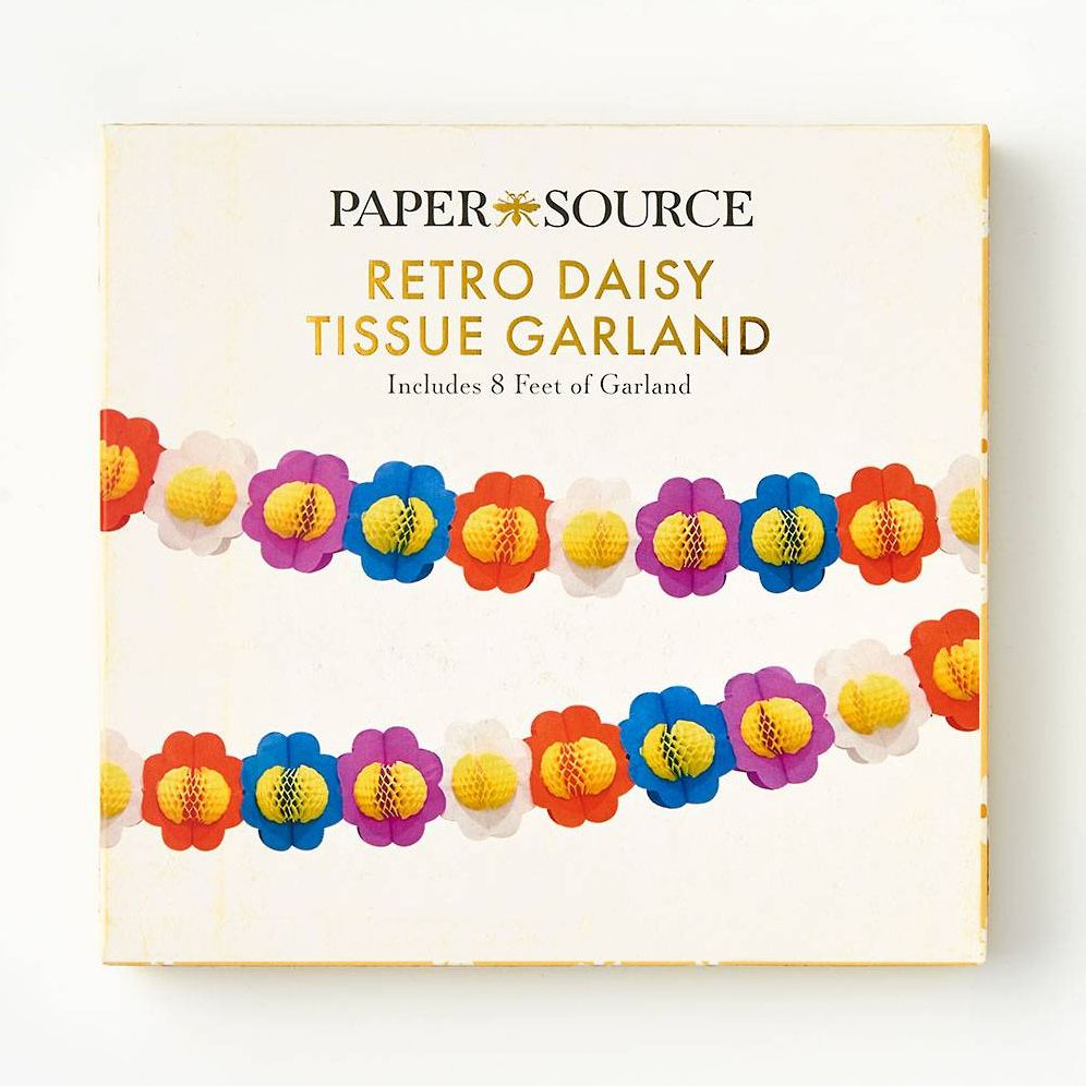 Retro Daisy Tissue Garland - Image 3