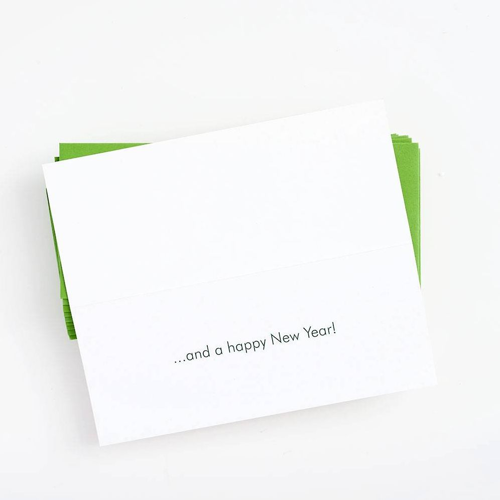 Christmas Colorful Flurry Money Card Stationery Set - Image 2