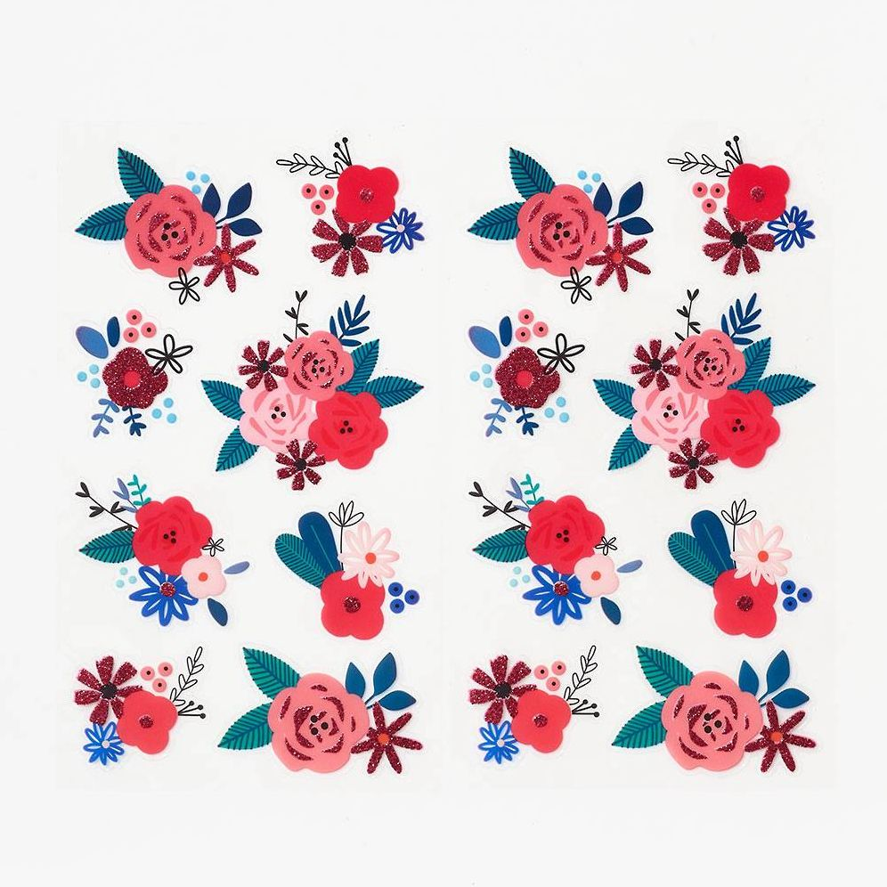 Pink Floral Cluster Stickers - Image 3
