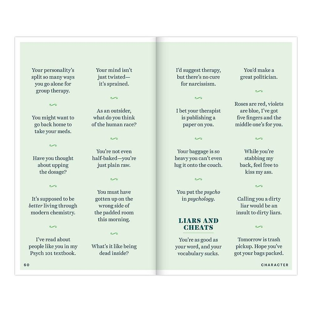 Insults & Comebacks Lines For All Occasions: Paperback Edition - Image 4