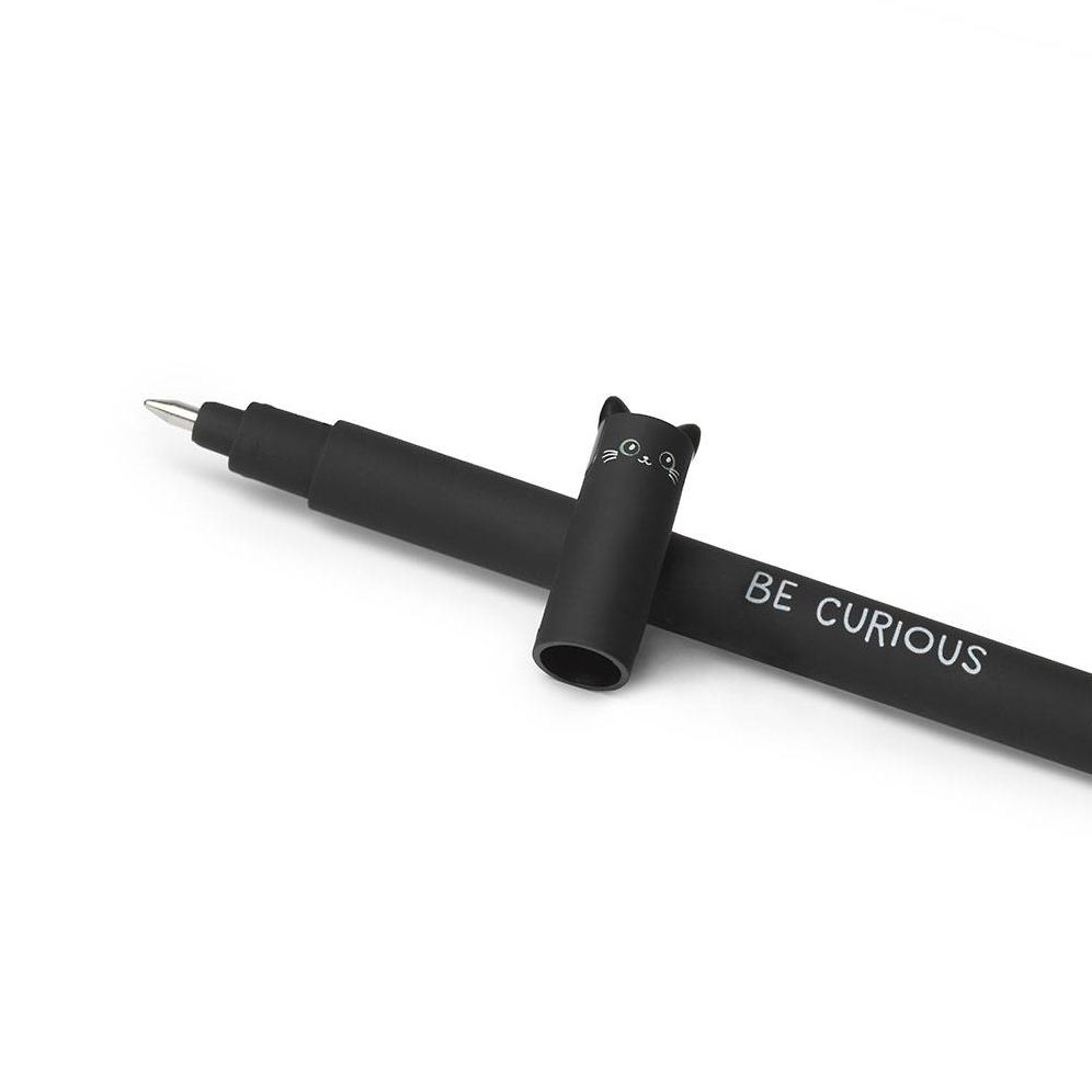 Black Kitty Erasable Gel Pen - Black Ink - Image 4