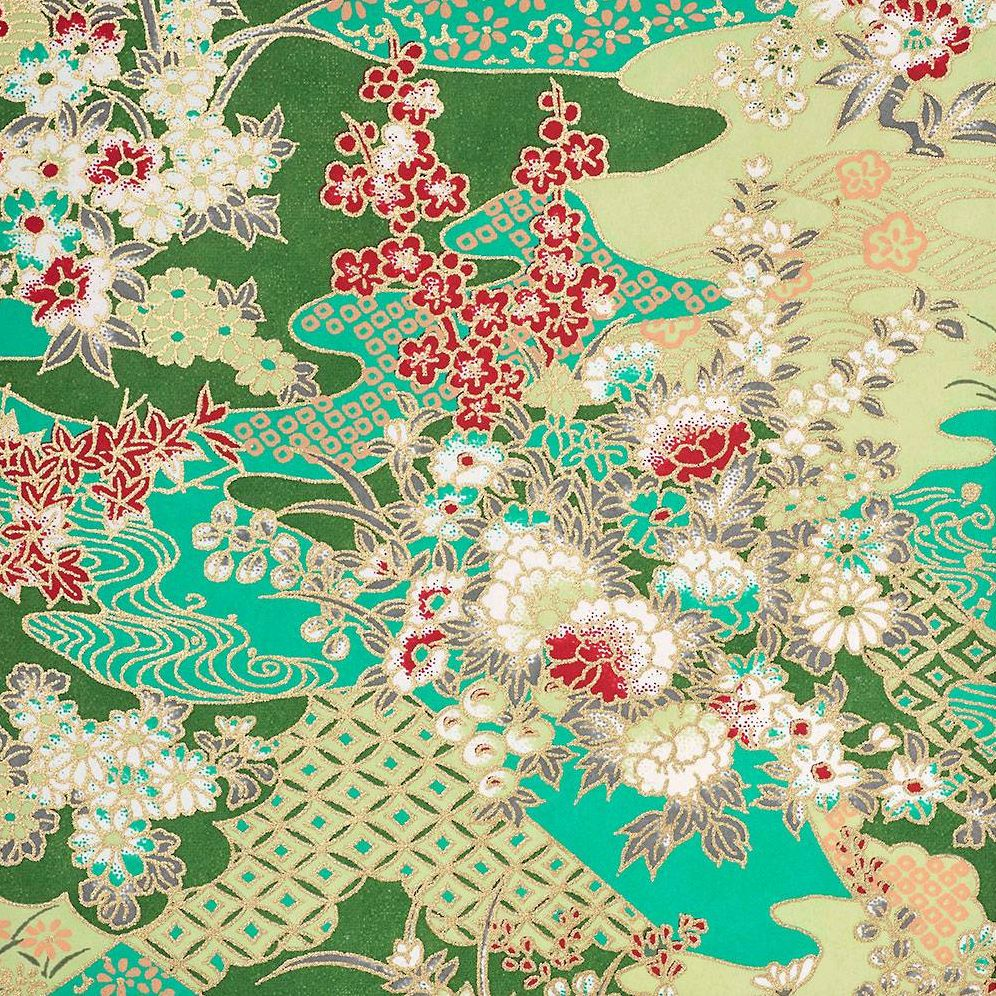 Turquoise Floral Heritage Notebook - Image 6