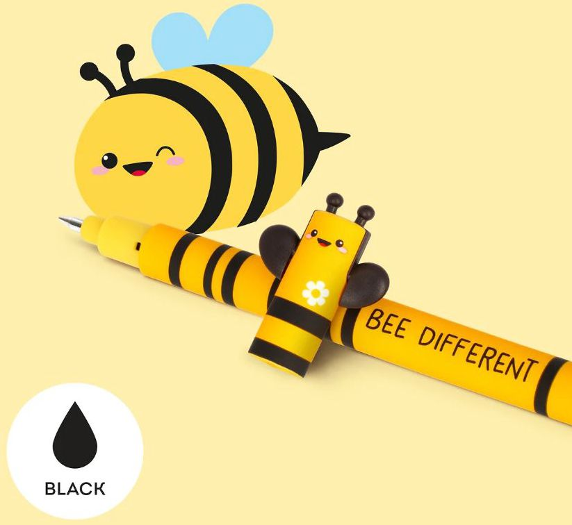 Bee Erasable Gel Pen - Black Ink - Image 3