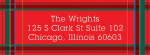 Tartan Return Address Label