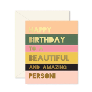 Beautiful & Amazing Birthday Card