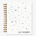 12-Month Watercolor Terrazzo Custom Planner