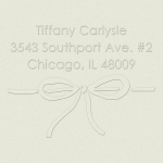 Tied with a Bow Custom Embosser Plate