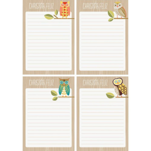 Owls Personalized Notepad Set