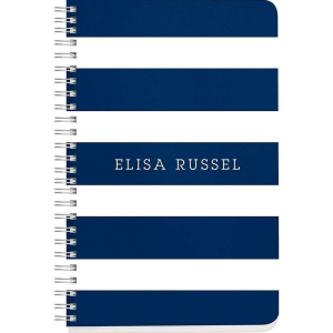 Navy Stripes Custom Journal