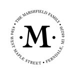 Single Initial Monogram Custom Stamp