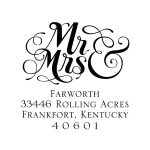 Mr & Mrs Ampersand Custom Stamp