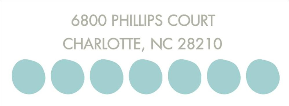 Big Dots Return Address Label