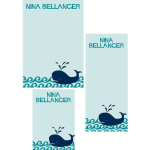 Whale Mixed Personalized Notepads