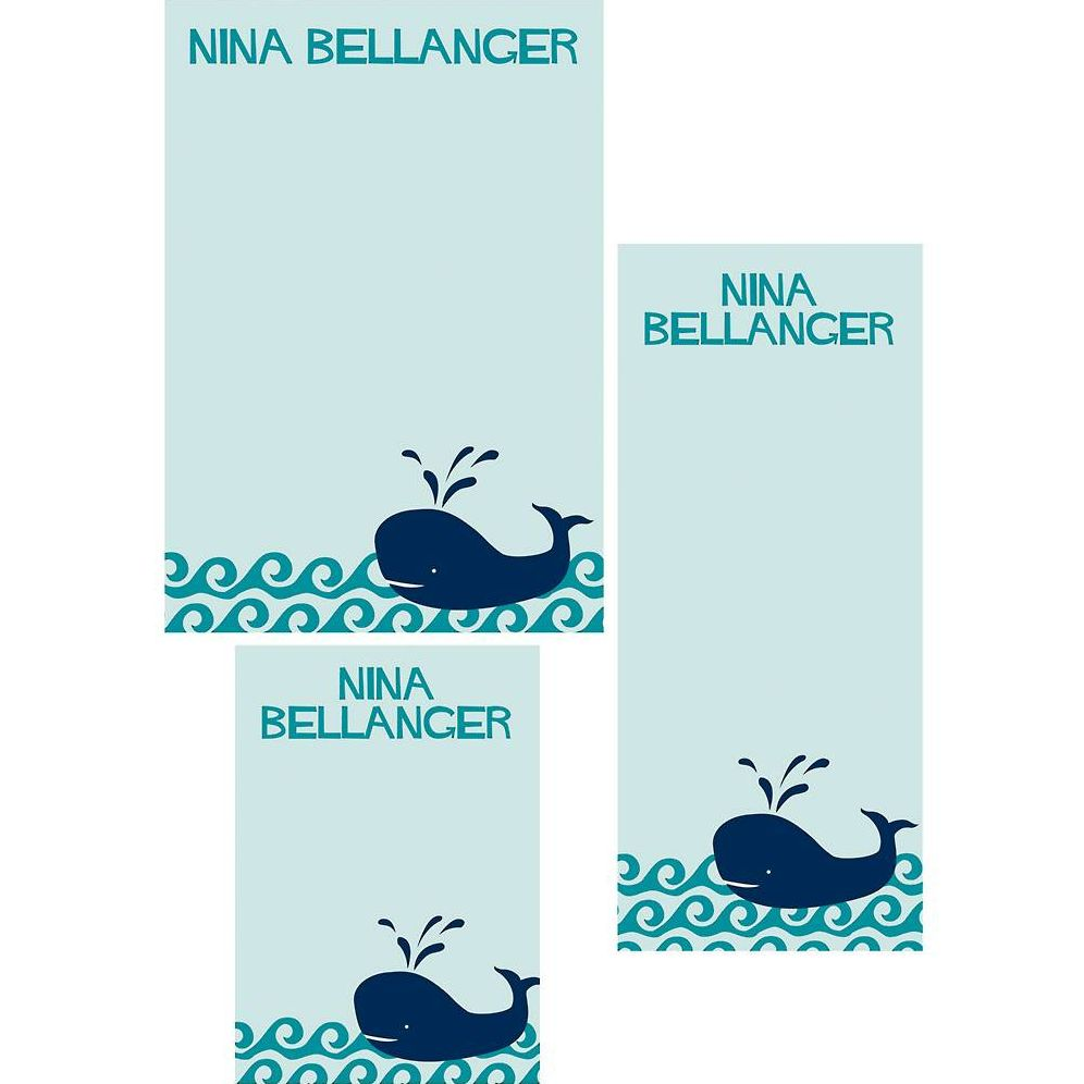 Whale Mixed Personalized Notepads