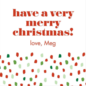 Holiday Flurry Gift Tag Label