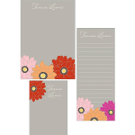 Zinnias Mixed Personalized Notepads