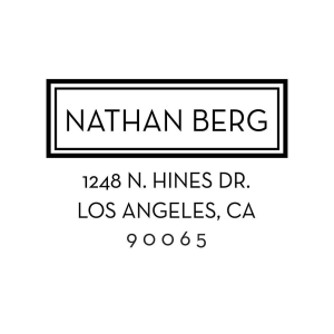 Block Bold Custom Stamp