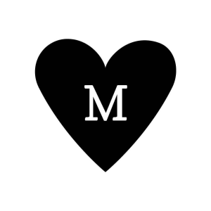 Filled Heart Custom Stamp