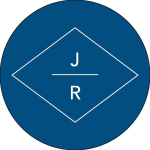 Diamond Monogram Circle Labels