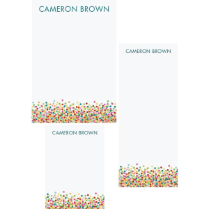 Colorful Confetti Mixed Personalized Notepads