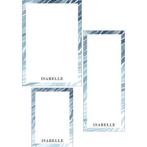 Watercolor Ripple Mixed Personalized Notepads