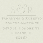 Modern Ampersand Custom Embosser Plate