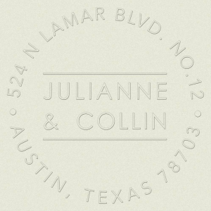 Framed Ampersand Custom Embosser Plate