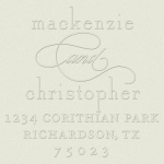 Script Accent Custom Embosser Plate