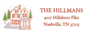 Holiday Village Return Address Label