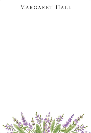 English Lavender Personalized Notepad Set