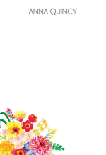 Spring Bouquet Personalized Notepad Set