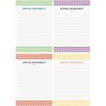 Gingham Personalized Notepad Set
