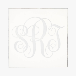Clear Engraved Monogram Coasters