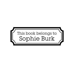 Mini Bookplate Custom Stamp
