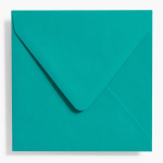 5.75 Square Peacock Envelopes