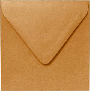 5.75 Square Antique Gold Envelopes