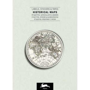 Historical Maps Label. Sticker & Tape Book