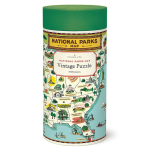 Cavallini & Co - National Parks Map 1000 Piece Jigsaw Puzzle